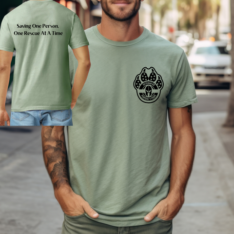 Unisex Saving one person, one rescue at a time Tshirt