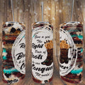 Give a girl the right boots western tumbler