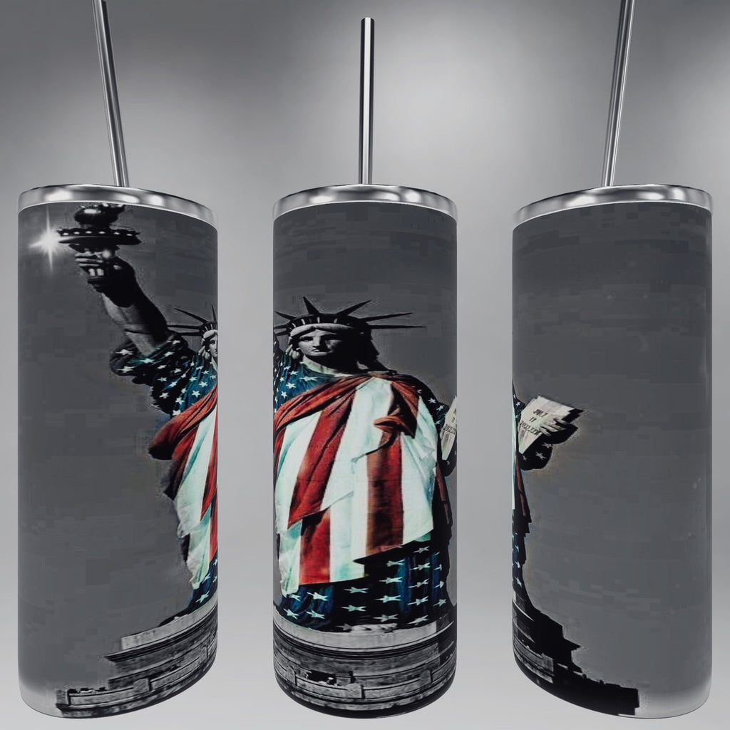 Lady liberty tumbler