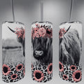 Highland cow tumbler