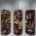 Camo deer hunting tumbler man cave tumbler gift idea, gift for him, fathers day gift, gift for husband, tumbelr for Dad, hunting tumbler