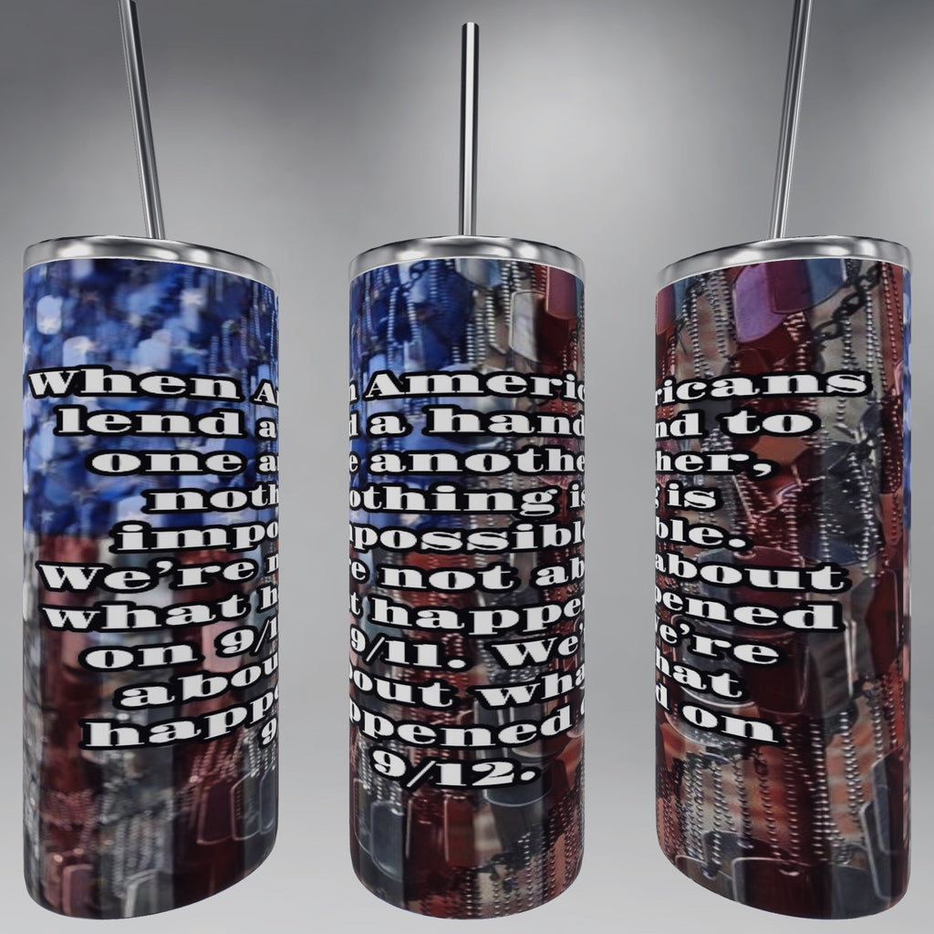 September 11th tribute tumbler