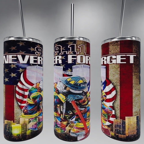 9/11 responder tumbler