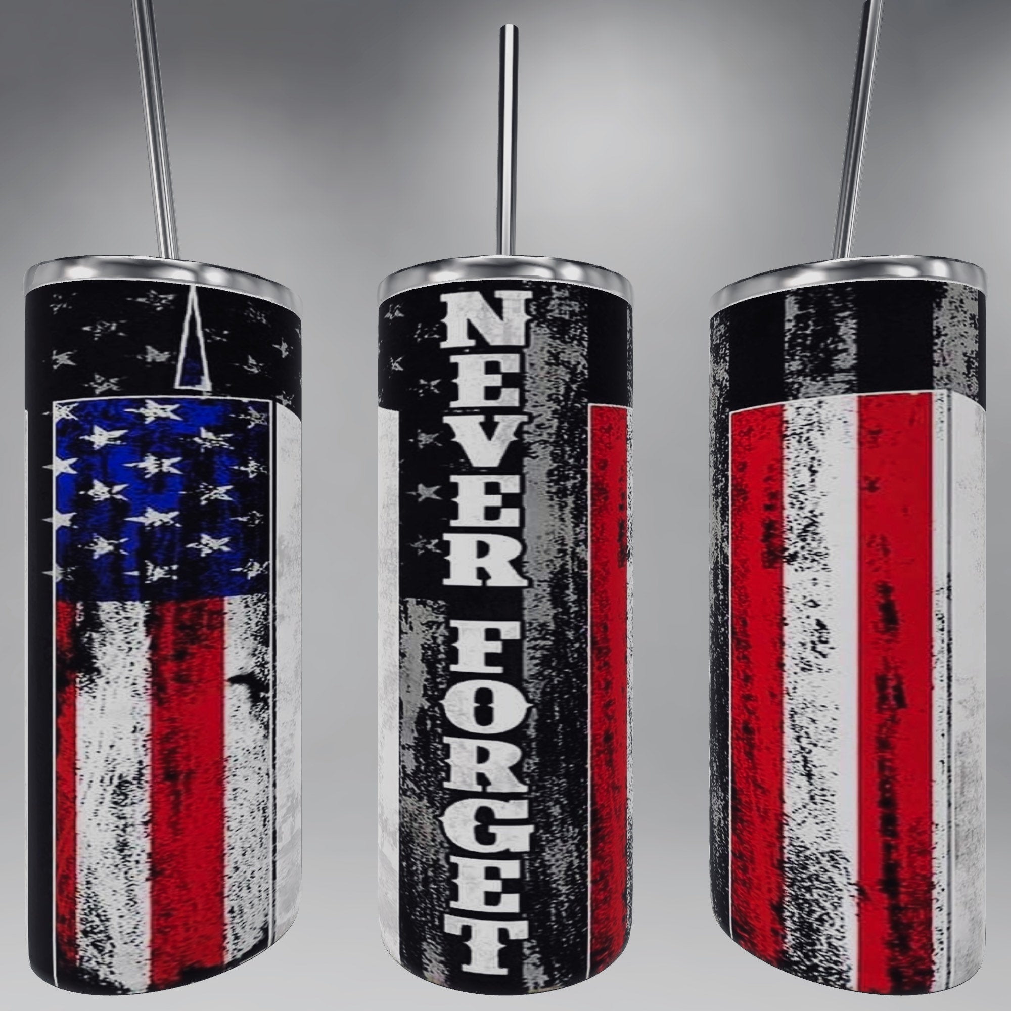 American flag towers 9/11 tumbler