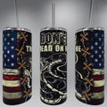 Don’t tread on me tumbler, Gadsden Snake / Patriotic / 20oz Tumbler / sublimation/ Tattered American Flag / / Christmas Gift