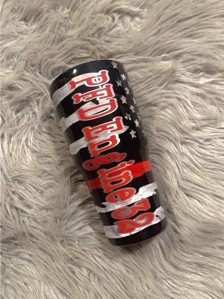 Thin red line tumbler