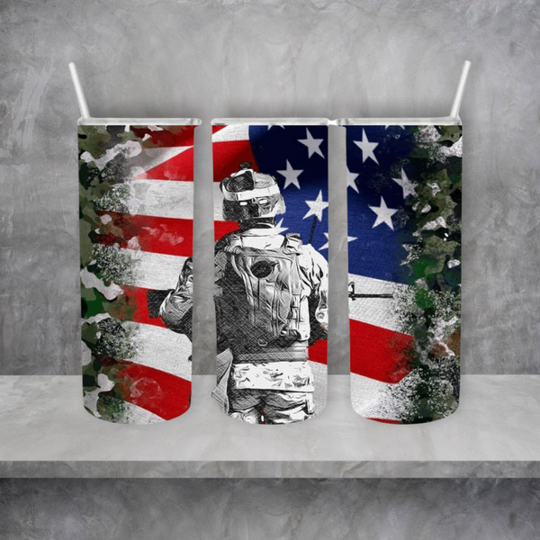 Military veteran tumbler