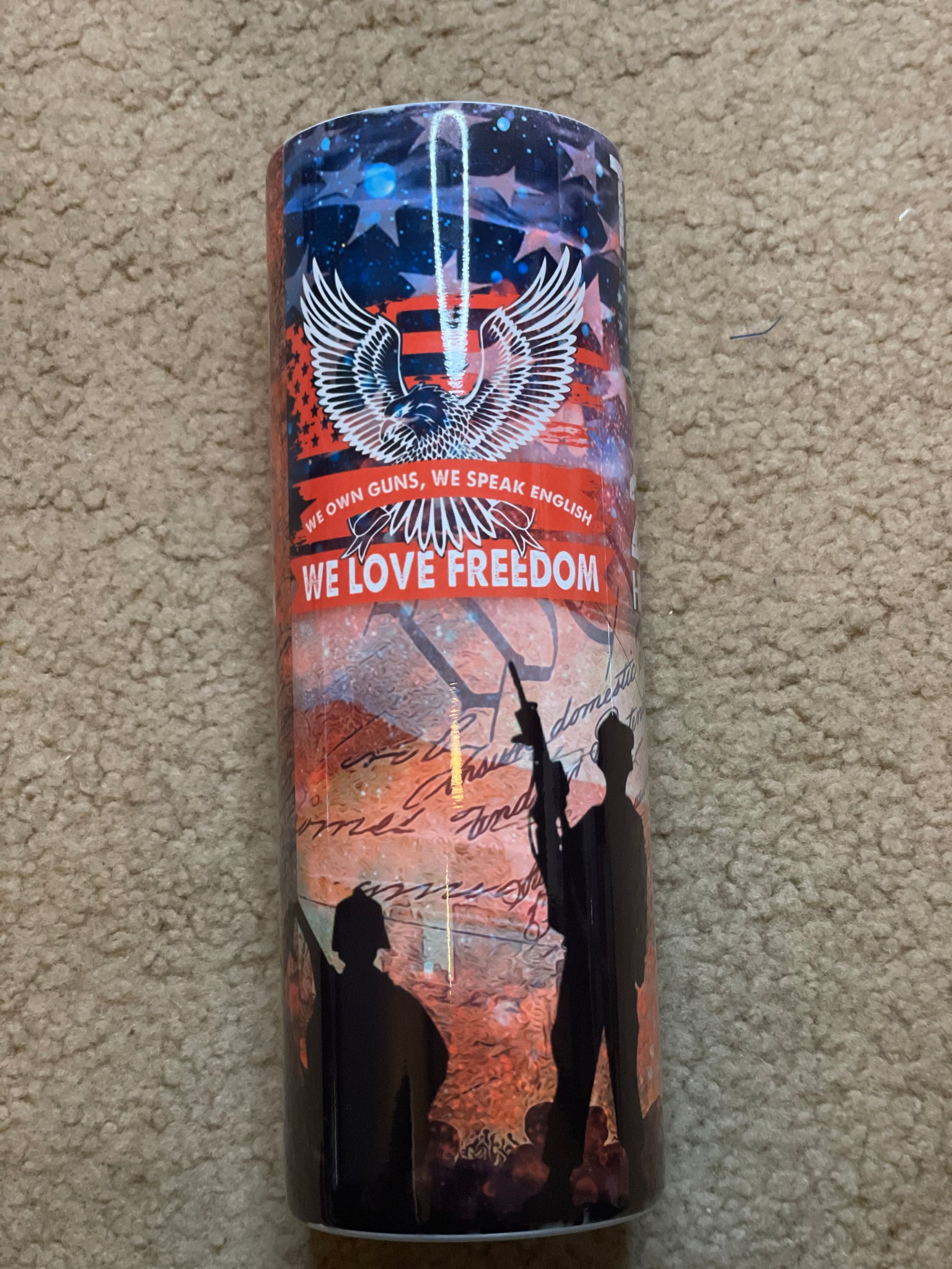 Trump we love freedom tumbler