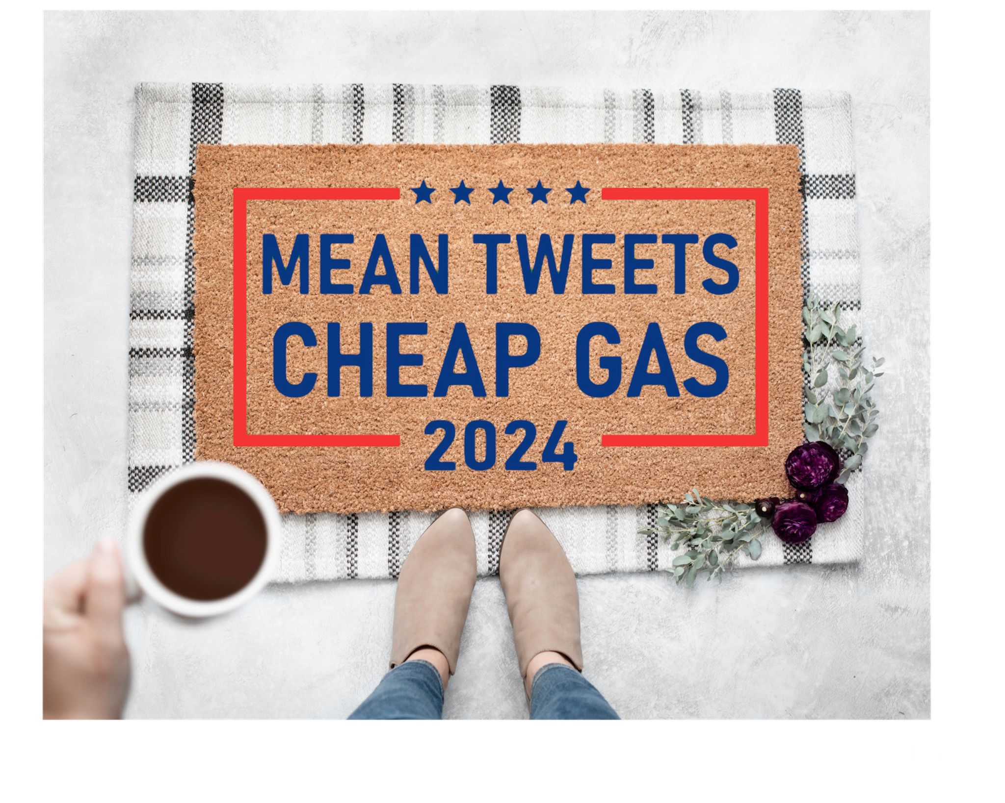 Mean tweets and cheap gas 2024 doormat