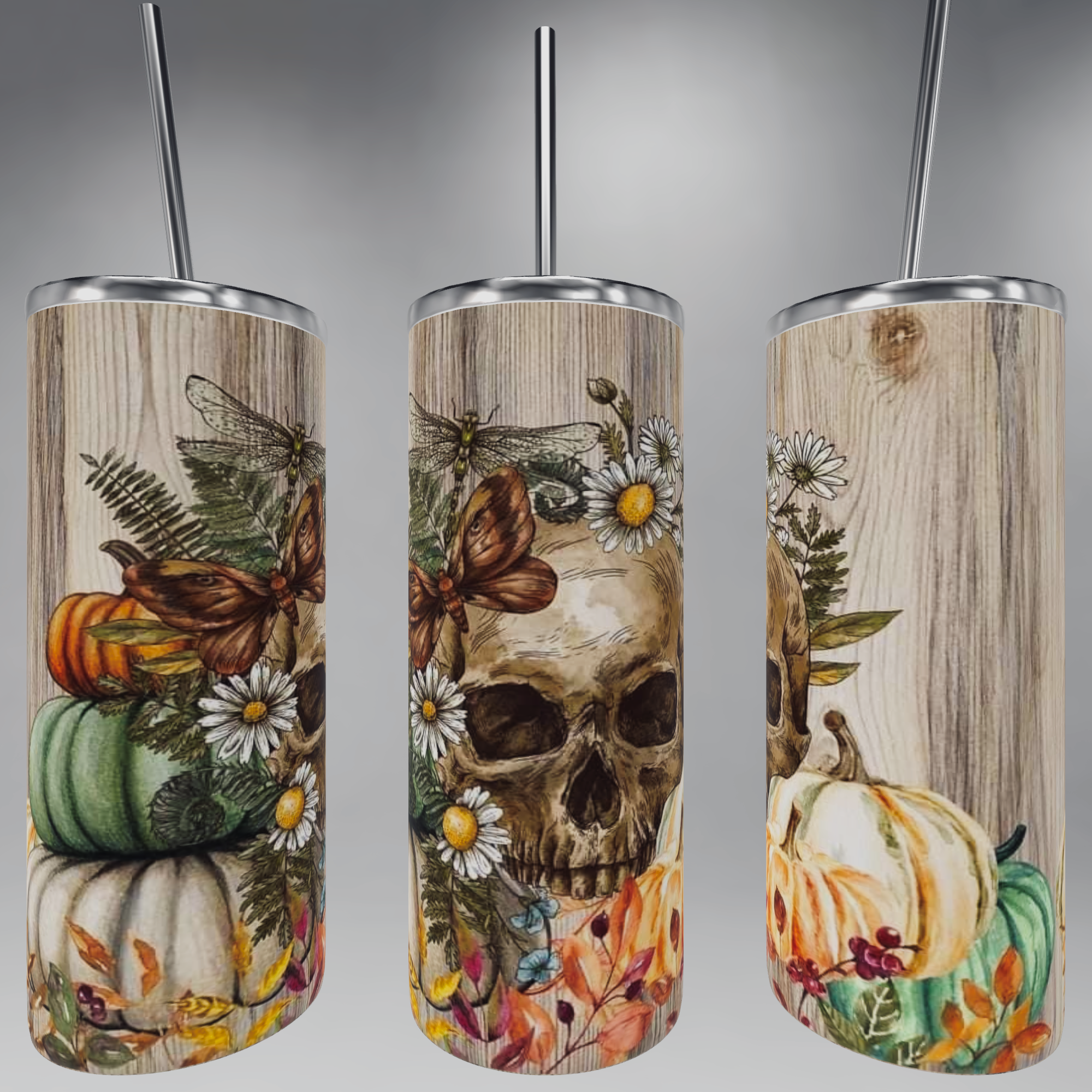 Skelly fall vibes tumbler